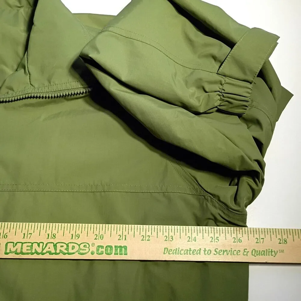 L.L. Bean inside cuffs lime